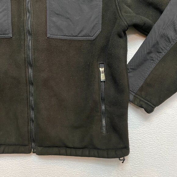 Vintage The North Face Salinas Jacket Mens M Black Heavyweight Fleece Full Zip - Picture 4 of 14